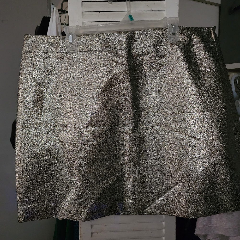 Forever 21 Silver Mini Skirt
